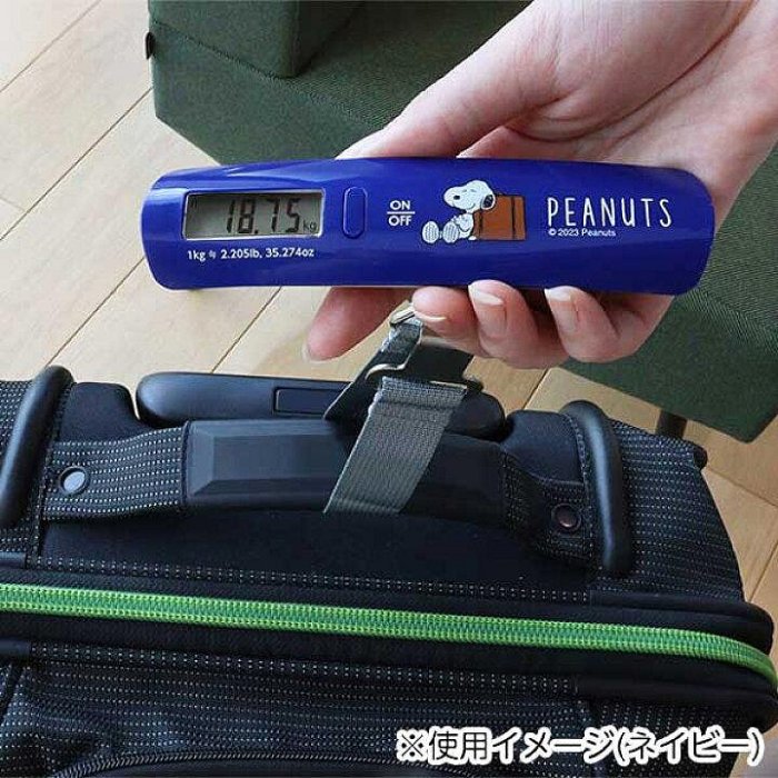 日本正品 史努比旅行好物推薦 便攜電子秤 行李固定繩 隨身秤~晴天