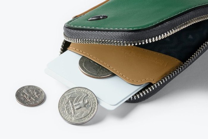 【Bellroy】三年保固，澳洲真皮卡夾現貨，Card Pocket多功能零錢卡夾包綠色款，男生短夾，保證正品