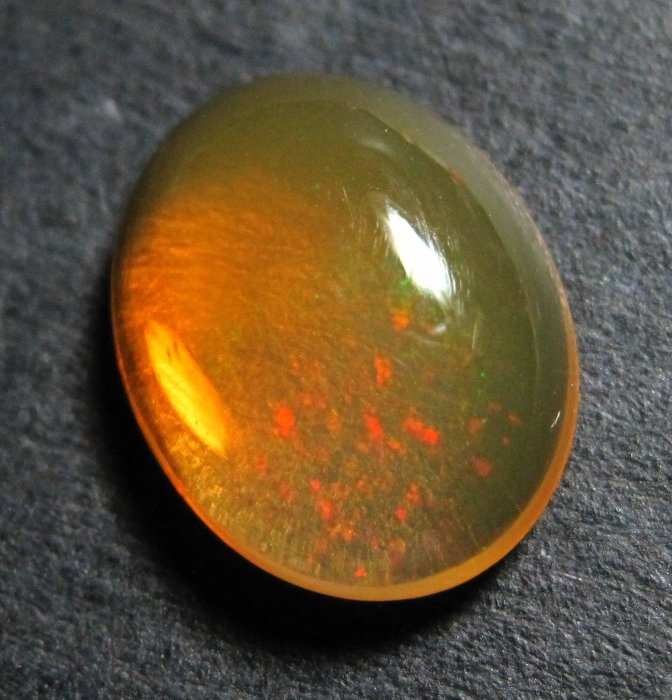 【John's琉璃仙境】@天然墨西哥火閃火蛋白石Flash Fire Opal@(M80)3.3036CT特價只售首標~