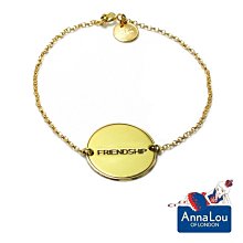 Anna Lou OF LONDON 台北ShopSmart直營店 優雅字墜 金手鍊 FRIENDSHIP