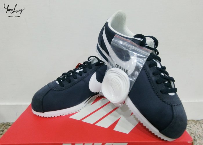 【Luxury】NIKE CLASSIC CORTEZ NYLON 阿甘鞋 深藍 男女款 749864-411 韓國代購