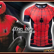 【Men Star】免運費 蜘蛛人 離家日 蜘蛛戰衣 SPIDERMAN avengers4 短袖運動上衣 圓領T桖