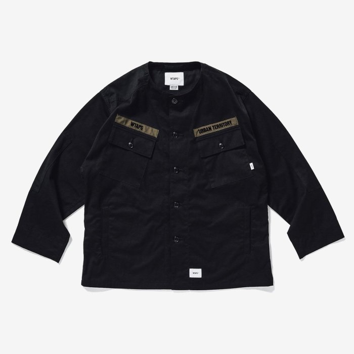 ♤ASENSERI♤ WTAPS SCOUT LS SHIRT 無領軍事風格襯衫軍綠M 最後數量 