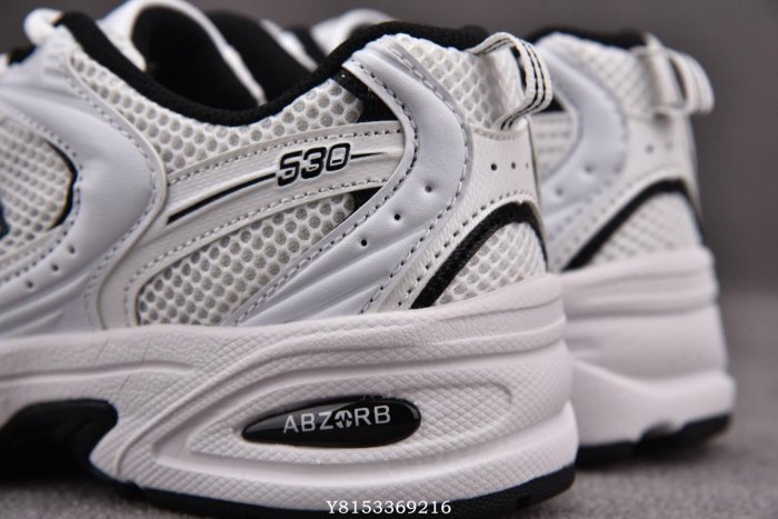 New Balance 530 白黑 簡約百搭 透氣 耐磨 休閒慢跑鞋 情侶鞋