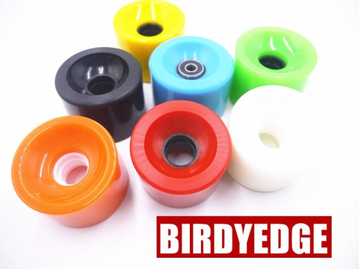 BIRDYEDGE電動滑板 專用 公路輪子 PU高彈力 電動滑板輪子 輪胎 加大款 配件 買一送軸承