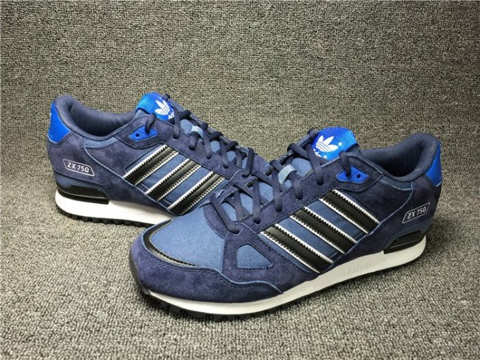 Adidas Originals ZX750 愛迪達 三葉草 深藍黑 麂皮 運動休閒慢跑鞋