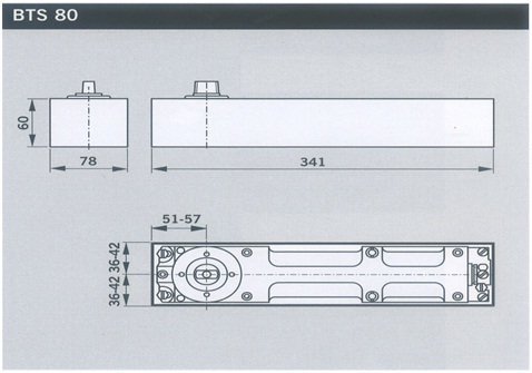 現貨附發票『寰岳五金』德國原裝 DORMA 地鉸鍊 BTS 80 偏心 載重300KG 自動閉門器