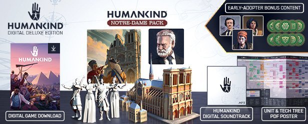 [小咪電玩]STEAM 人類 HUMANKIND 豪華版 歷史宏觀的策略遊戲 超越歷史，譜寫屬於你的故事 PC 電腦版