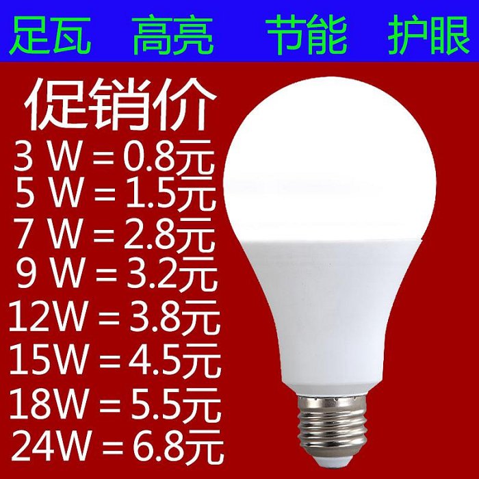 led燈泡e27螺口節能燈家用超亮照明室內護眼光源大功率螺旋球泡燈