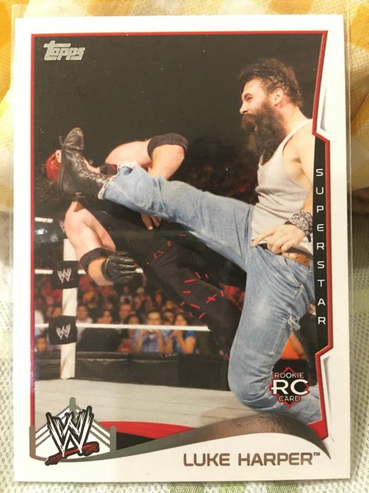 WWE AEW已故名將 Luke Harper RC新人卡 TOPPS 美國摔角非簽名卡