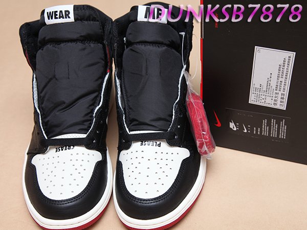 NIKE AIR JORDAN 1 RETRO HIGH NOT FOR RESALE 禁轉黑頭861428-106