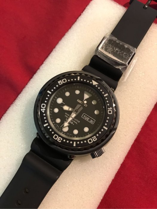 全新 日本公司貨 SEIKO PROSPEX MARINEMASTER SBBN013 千米鮪魚 鮪魚罐頭 原廠矽膠錶帶