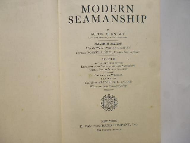 ///李仔糖舊書*1945年美國原版.MODERN SEAMANSHIP航海全書.附圖版.共948頁(k511)