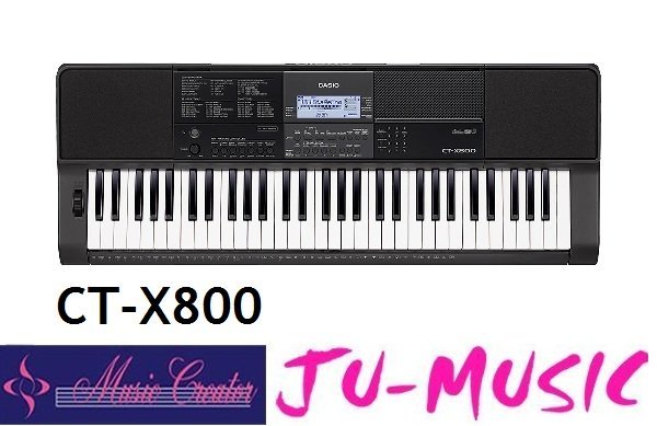 造韻樂器音響- JU-MUSIC - CASIO CT-X800 61鍵 基本款 AIX 600種音色 公司貨免運費