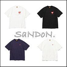 SaNDoN x『HUMAN MADE』印花/刺繡經典竹節棉愛心短TEE 230216