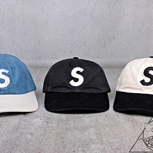 【HYDRA】Supreme  2-Tone S Logo 6-Panel  撞色 異材質 麂皮 六片帽【SUP649】