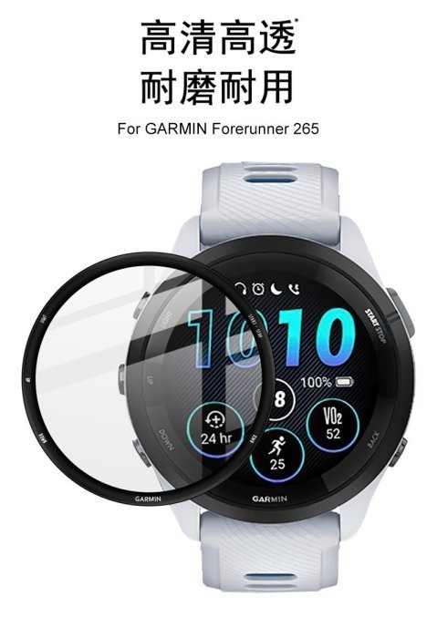 特價 高清耐磨自動貼合屏幕 Imak 手錶保護貼 GARMIN Forerunner 265 手錶保護膜 靈敏觸控