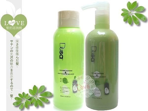 《LOVE LOVE》DUSA 度莎【桑白皮頭皮調理洗髮精+桑白皮頭皮調理素500ML】適油性頭皮/髮質【DUS7】