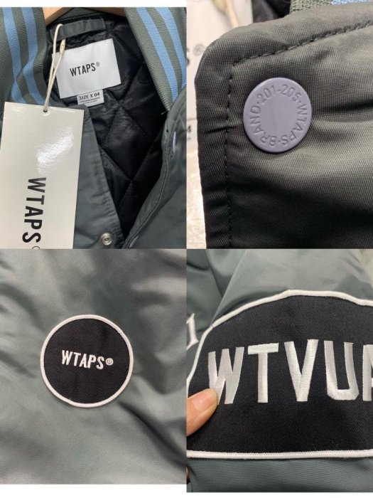 WTAPS.BENCH/JACKET.NYLON.SATIN.TEAM.刺繡棒球棉外套| Yahoo奇摩拍賣