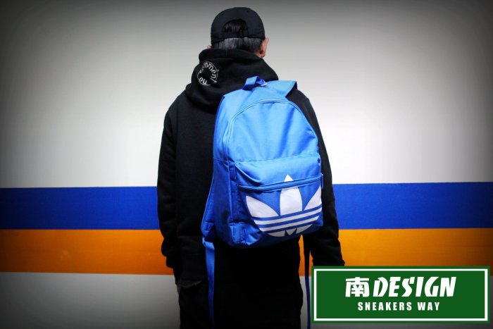 南◇現  ADIDAS ORIGINALS BACKPACK 藍白 運動背包 愛迪達 藍血 三葉草 基本款