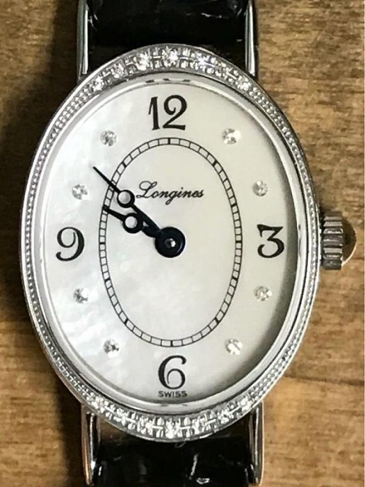 Longines/浪琴女表石英女士鑲鉆L5.182.0二手瑞士手表原裝正品