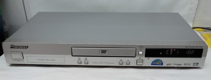 先鋒Pioneer DVD/CD  PLAYER 型號:DV-353K 數位影音播放機 頂級 Audio 音響精品 使用功能正常 二手 外觀九成新