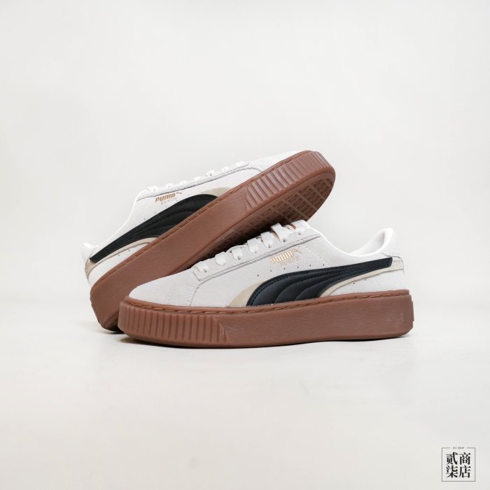 貳柒商店) Puma Suede Platform 女款 米白色 蕾哈娜 微厚底 焦糖底 休閒鞋 麂皮 39522503