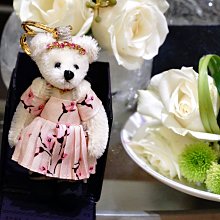 Prada Teddy Bear Charm 限量小熊吊飾 粉紅洋裝 現貨