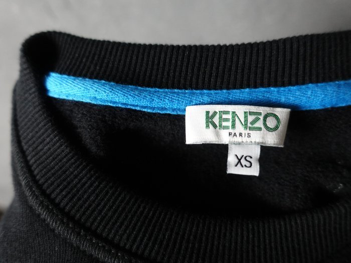 高田賢三 KENZO  黑色 純棉 休閒長t XS號