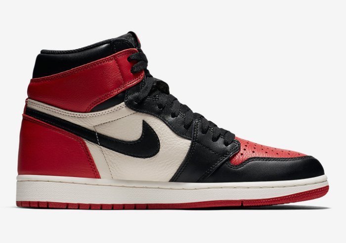 NIKE Air Jordan 1 Retro High OG 'Bred Toe' 555088-610喬丹籃球鞋