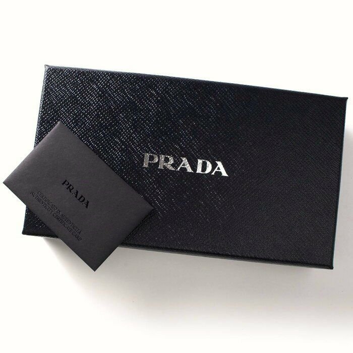 PRADA ► ( 黑色 × 金屬金色) 真皮 防刮壓紋 拉鍊長夾 皮夾 錢包 中性款｜100%全新正品 ｜特價!