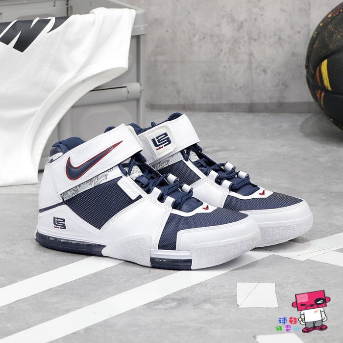 球鞋補習班NIKE ZOOM LEBRON 2 USA 白藍復刻籃球鞋詹皇奧運美國隊