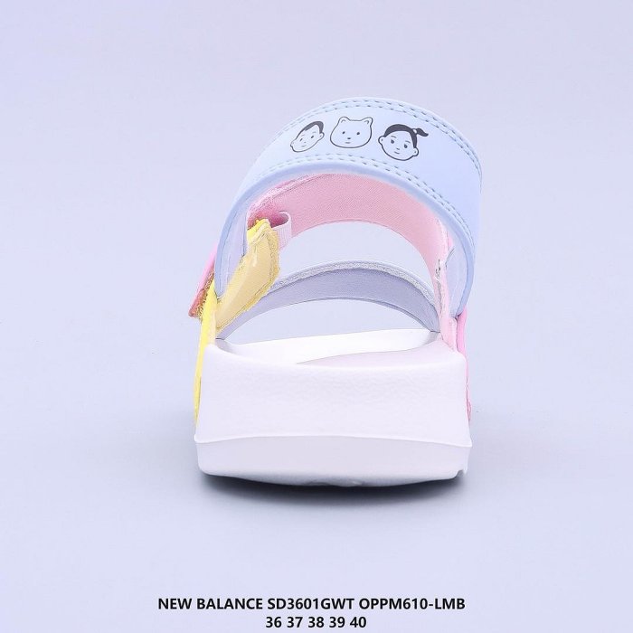 新百倫/New Balance NB/SD3601 印花圖案 女士時尚涼拖鞋 忍者海灘涼鞋 戶外居家涼鞋 舒適百搭休閒鞋