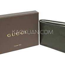 【高冠國際貿易 】GUCCI GG Imprime 防水 帆布 雙折 短夾 墨綠