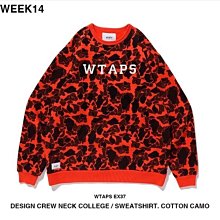 【日貨代購CITY】2108AW WTAPS DESIGN CREW NECK COLLEGE 大學T 迷彩 兩色 現貨