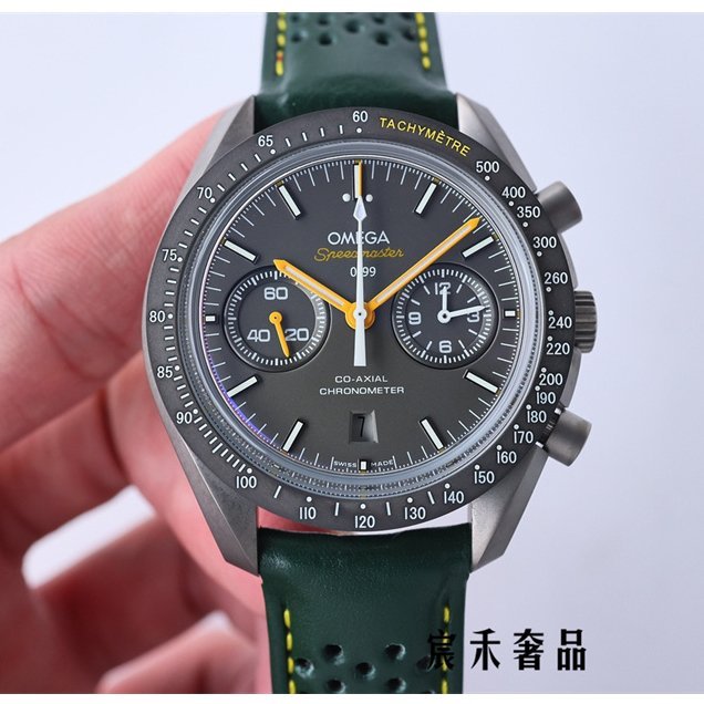 99新 二手 OMEGA 歐米茄 新品歐米茄 手錶 超霸系列月之暗面腕錶311.92.44.51.99.001 自動上鏈