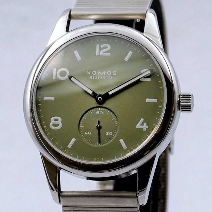 NOMOS Glashütte 諾莫斯格拉蘇蒂 Club Automatic olive 753.S3 175週年限量錶 台灣公司貨