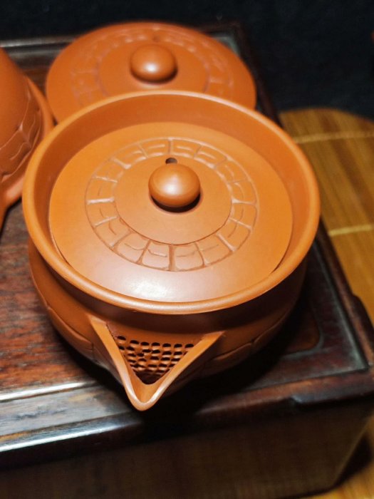 日本舶來品，常滑燒寶瓶茶注茶道具，初代清水石仙作品，寶瓶一對