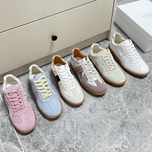 熱銷新款 maison margiela  MM6春季新款復古風德訓鞋女圓頭系帶磨砂麂皮低幫小白鞋休閑板鞋 明星大牌同款