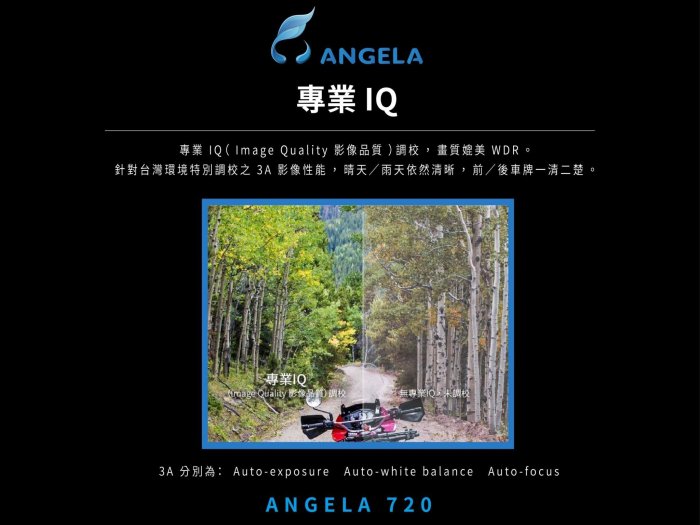 [屏東-晟信二輪] ANGELA 安駕 720P 機車行車記錄器 前後雙鏡頭行車紀錄器 不含記憶卡