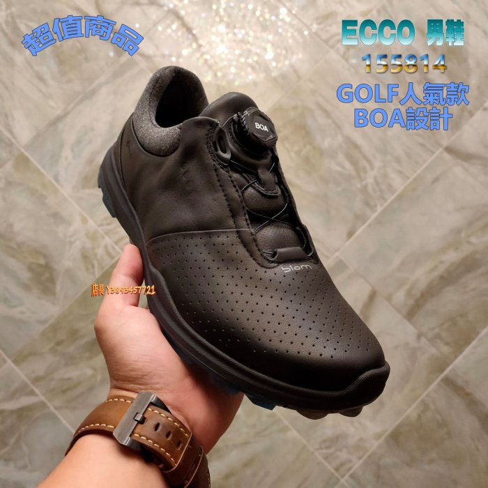 推薦款 正貨ECCO GOLF BIOM HYBRID 3 BOA 高級高爾夫球鞋 男休閒鞋 舒適性極佳 155814