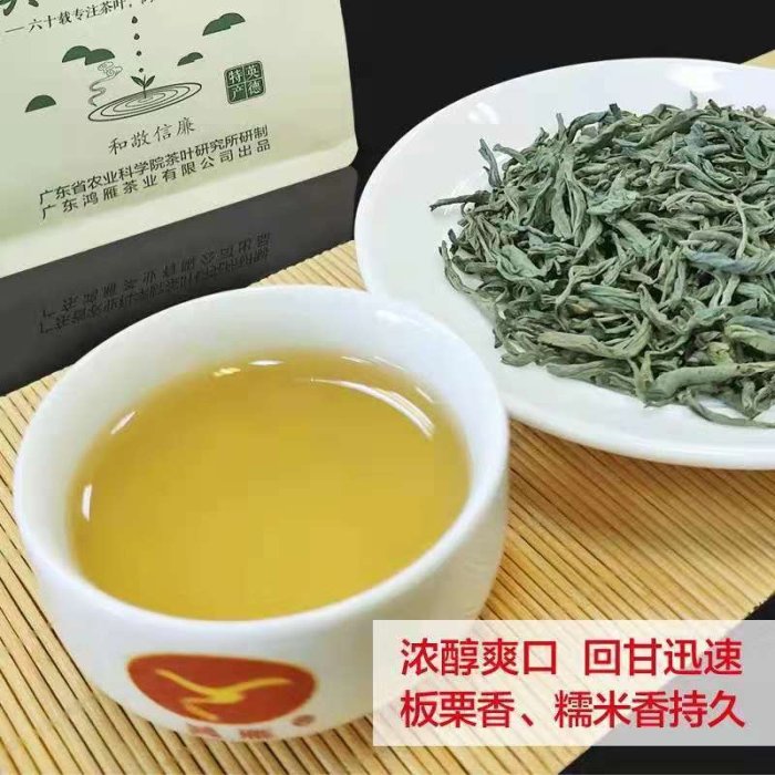 【綠茶】鴻雁茶葉廣東名茶英德綠茶250克袋裝傳統濃香型國營茶科所品牌凌雲閣茶葉