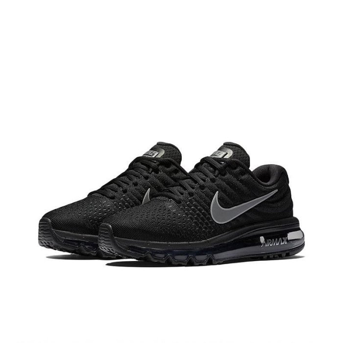 Nike耐克男鞋 AIR MAX 2017 黑金全掌氣墊女鞋運動跑步鞋 918091