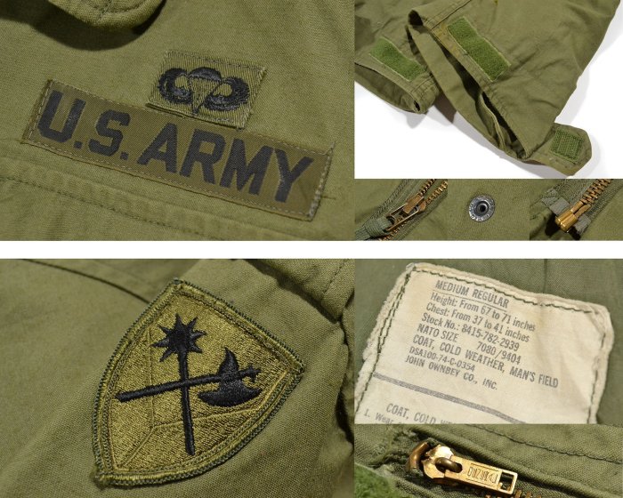 US Army Field Coat M-65 M65 公發 美國製 S 傘兵 M  附內裡 野戰夾克 USA