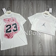 SaNDoN x『air jordan』2024 SS限定色設計暈染粉色短tee 240506