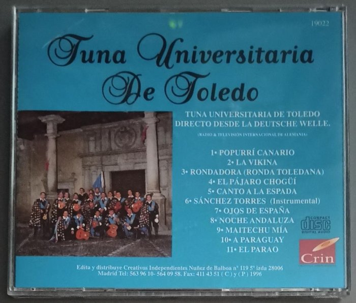 CD 西班牙帶回 Tuna Universitaria De Toledo 托雷多 民謠