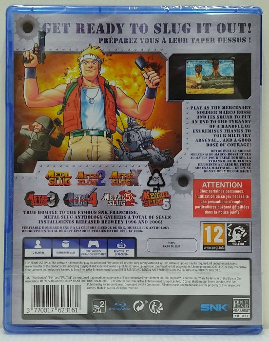 [現貨]PS4越南大戰 精選合輯 Metal Slug Anthology全新未拆