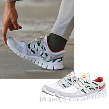 【Dr.Shoes 】Nike FREE RUN 2 赤足 灰綠 橘紅 男鞋 休閒鞋 慢跑鞋 537732-102