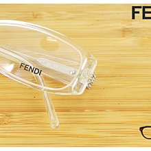 【My Eyes 瞳言瞳語】FENDI 義大利品牌 透明系膠框光學眼鏡 清新自然 優雅小水鑽 淺鼻托  (F597R)