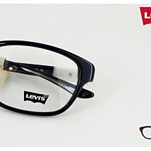 【My Eyes 瞳言瞳語】Levi's 亮黑色方型膠框光學眼鏡 書卷學生風格 質樸乾淨 (LSL6093)